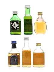 Assorted Blended Scotch Whisky Black & White, Dewar's, Dimple, Royal Ages, Whyte & Mackays 6 x 4.7cl-5cl