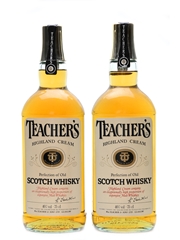 Teacher's Highland Cream Bottled 1980s 2 x 75cl / 40%