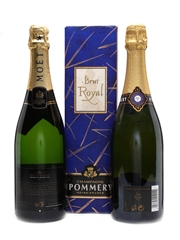 Pommery & Moet Champagne 2 x 75cl