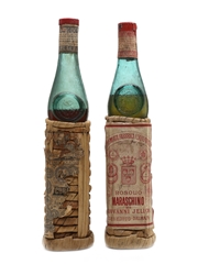 Rosolio Maraschino & Curacao Bottled 1940s-1950s 2 x 50cl