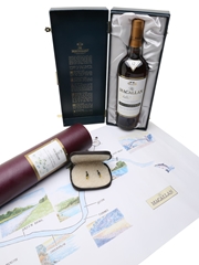 Macallan 12 Year Old Ghillie's Dram River Spey Map 70cl / 40%