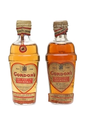 Gordon's Cocktail Shaker Spring Cap Bottled 1950s - Ready To Serve 2 x 5cl