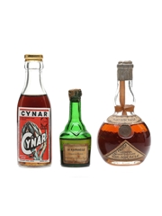 Cynar, La Raphaele, San Michele Bottled 1950s-1960s 3 x 1cl-5cl