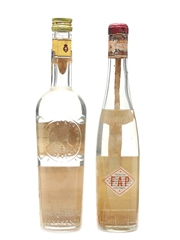 Kirsch Pur & Liquore Strega Bottled 1960s-1970s 2 x 50cl