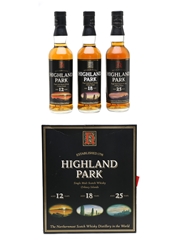 Highland Park Collection 12 Year Old, 18 Year Old, 25 Year Old 3 x 33.3cl