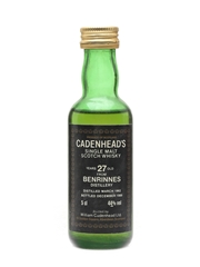 Benrinnes 1962 27 Year Old Bottled 1980s - Cadenhead's 5cl / 44%