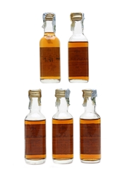 Macallan 10 & 7 Year Old Bottled 1980s - Giovinetti 5 x 5cl / 40%