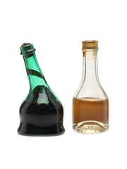 Cusenier Calvados & Saint Vivant Armagnac Bottled 1960s-1970s 2 x 5cl