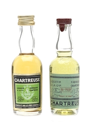 Chartreuse Green Bottled 1950s & 1970s 2 x 3cl / 55%