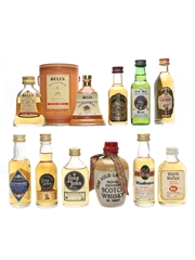 Assorted Scotch Whisky Bell's, Chivas Regal, Grant's, Long John 11 x 4.7cl-5cl