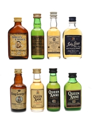 Assorted Blended Scotch Whisky Catto's, John Begg, King George IV, Queen Anne 8 x 5cl