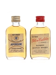 Avonside & Glen Calder 100 Proof Bottled 1970s 2 x 5cl
