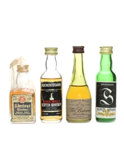 Aberlour, Auchentoshan, Balvenie, Springbank Bottled 1970s-1980s 4 x 4.7cl-5cl