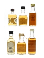 Assorted Single Malt Scotch Whisky Cardhu, Dalwhinnie, Glendullan, Glen Grant, Glenkinchie, Tamdhu 6 x 5cl