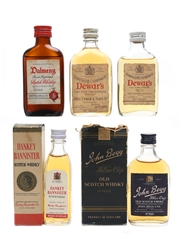Assorted Blended Scotch Whisky Bottled 1970s - Dalmeny, Dewar's, Hankey Banister, John Begg 5 x 5cl / 40%