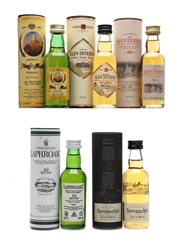 Assorted Single Malt Whisky Amrut, Glen Deveron, Glenturret, Laphroaig, Stronachie 5 x 5cl