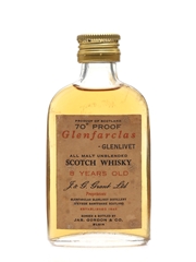 Glenfarclas Glenlivet 8 Year Old Bottled 1960s - Jas. Gordon & Co. 5cl / 40%