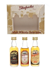 Glenfarclas Malt Whisky Selection 10 Year Old, 15 Year Old & 105 Set 3 x 5cl