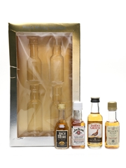 World Whisky Selection Wiser's De Luxe, Loch More, Jim Beam, Famous Grouse Set 4 x 3-5cl