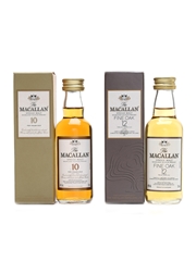 Macallan 10 Year Old & 12 Year Old Fine Oak