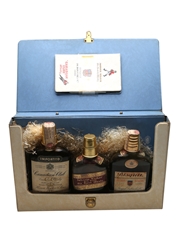Bisquit, Canadian Club & Johnnie Walker Set Bottled 1960s - Wax & Vitale 3 x 25cl
