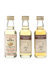 Caol Ila 1995, 1996 & 1997 James MacArthur's and Gordon & MacPhail 3 x 5cl