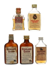 Highland Queen Bottled 1950s-1970s 5 x 4cl-5cl