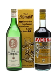 Amaro Siciliano Averna & Bismarck Schnapps 2 x 1 Litre 