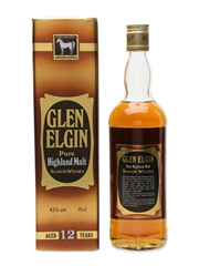 Glen Elgin 12 Year Old Bottled 1980s - Fiat Uno 75cl / 43%
