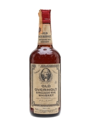 Old Overholt Straight Rye Whiskey Bottled 1960s 75cl / 43%