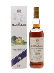 Macallan 1978 18 Year Old 70cl / 43%