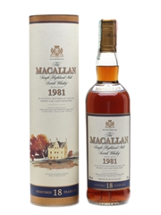 Macallan 1981 18 Year Old