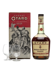 Otard VSOP Cognac & 2 Glasses Bottled 1960s 75cl