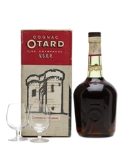 Otard VSOP Cognac & 2 Glasses Bottled 1960s 75cl