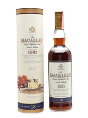 Macallan 1981 And Earlier 18 Year Old 70cl / 43%