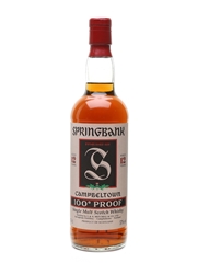 Springbank 12 Year Old 100 Proof Bottled 1990s 70cl / 57%