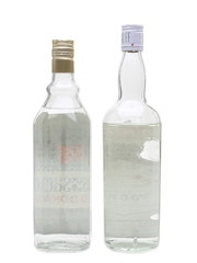 Cossack & Smirnoff Vodka Bottled 1970s - England 2 x 75.7cl / 37.5%