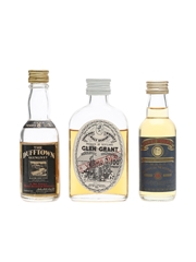 Assorted Single Malt Whisky inc.Glen Grant 100 Proof 3 x Miniature