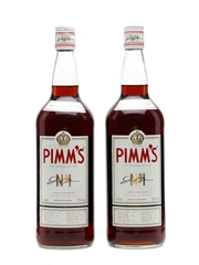 Pimm's The Original No.1 Cup Bottled 1980s 2 x 1 Litre