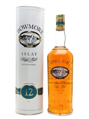 Bowmore 12 Year Old Bottled 1990s Screen Printed Label 100cl / 43%