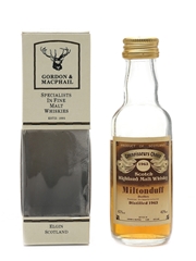 Miltonduff 1963 Connoisseurs Choice Bottled 1980s - Gordon & MacPhail 5cl / 40%