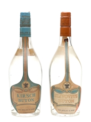 Buton Kirsch & Slivovitz Bottled 1960s 2 x 75cl / 45%