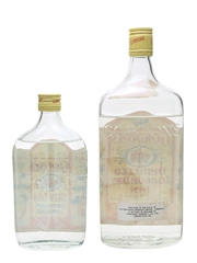 Gordon's Dry Gin Bottled 1970s - Linden, New Jersey 37.5cl & 113cl