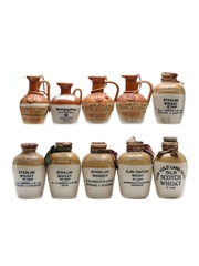 10 x Ceramic Scotch Whisky