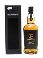 Springbank 2001 Bottled 2009 - Batch 1 70cl / 55.3%