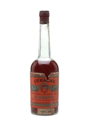 M Chavin Curacao Bottled 1940s-1950s 70cl