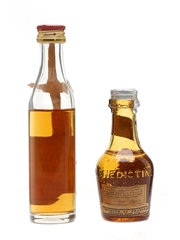 Asbach Brandy & Benedictine B And B Liqueur Bottled 1950s & 1970s 2 x 5cl