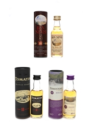 Ben Nevis, Tomatin & Tomintoul 10 Year Old 3 x 5cl