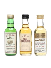 Fettercairn 1992, 10 & 13 Year Old Distillery Bottling, Douglas Laing & James MacArthur's 3 x 5cl