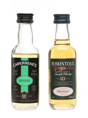 Tomintoul 10 Year Old Cadenhead's & Distillery Bottling 2 x 5cl